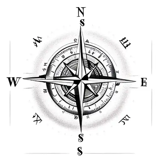A Compass That Indicates To North