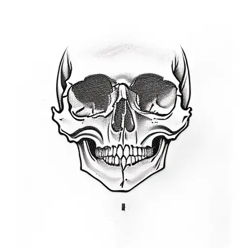 Skull Whit Affa Text Whit Colors Black And Yellow Sleeve