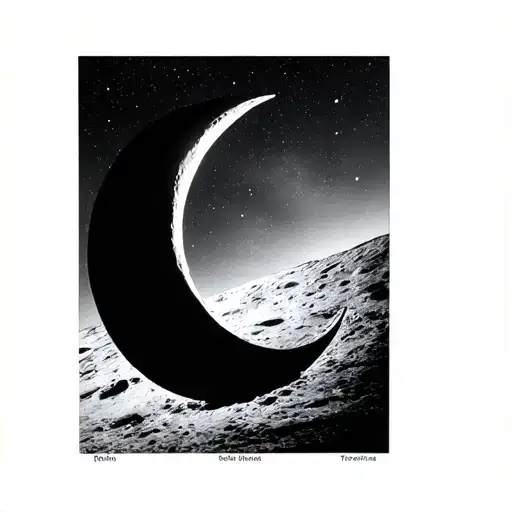 Number 6 On Moon Surface Like A Shadow Curvature Of The 6 Matching Curve Of The Moon