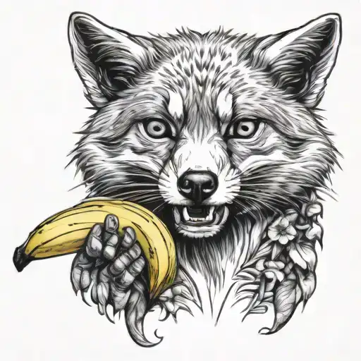 Yakuza Fox Holding A Banana