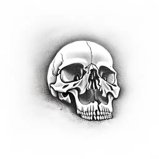 Realistic Skull Darkart