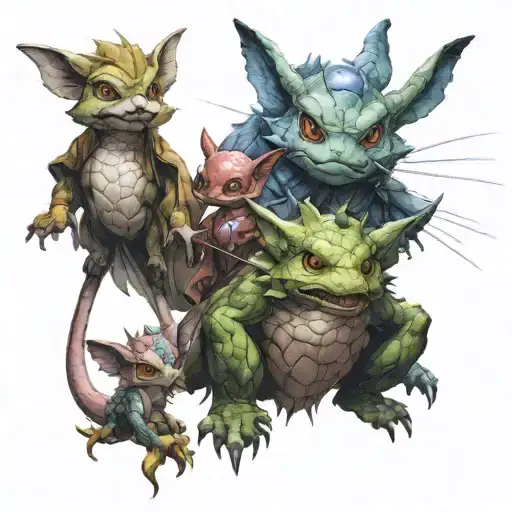 A Realistic Portrait Of Their Favorite Pokemon In A D&d Themed Setting