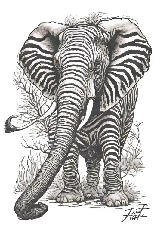Elephant Zebra Ram