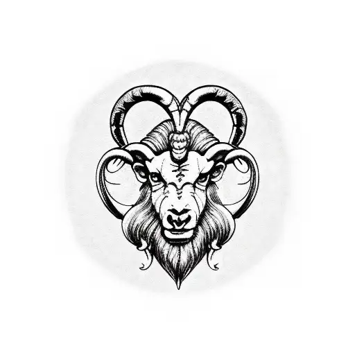 Aries Ram Tatto Hand