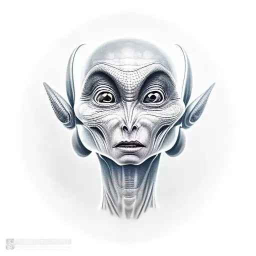 Gray Alien Face