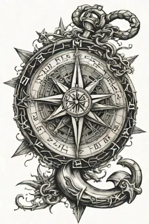 The North Star Of The Anchor Compass