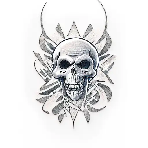 A Skeletoon Playing An Electric Guitar