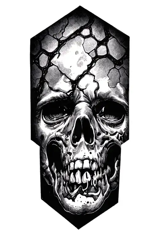 Depression Hexagon Pattern Inspired Love Hate