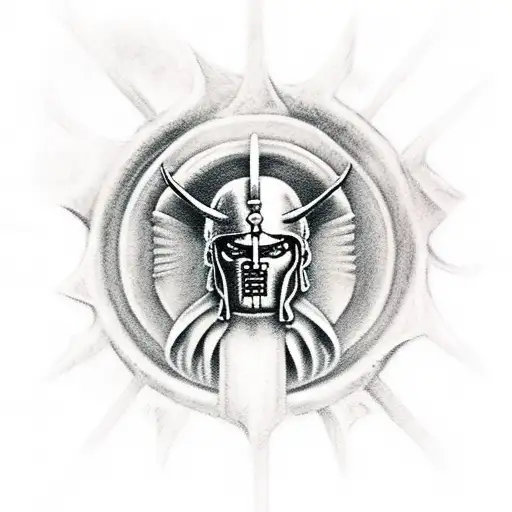 Spartan At The Gates Of Hell