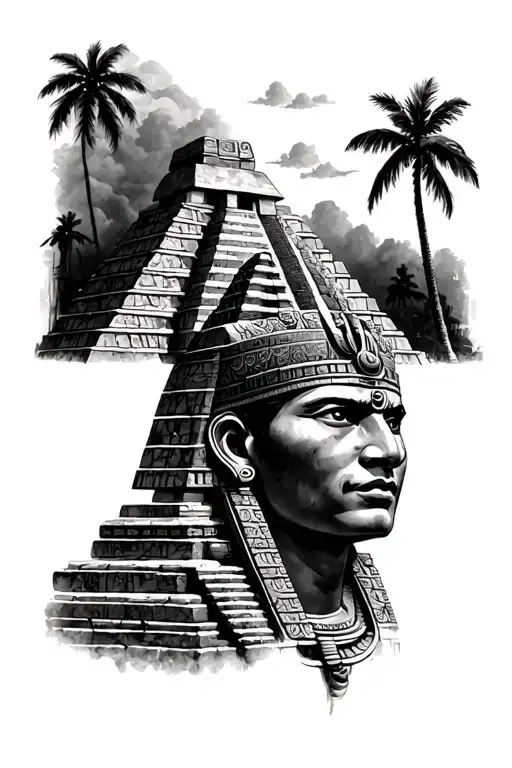 Mayan Pyramid Emerging