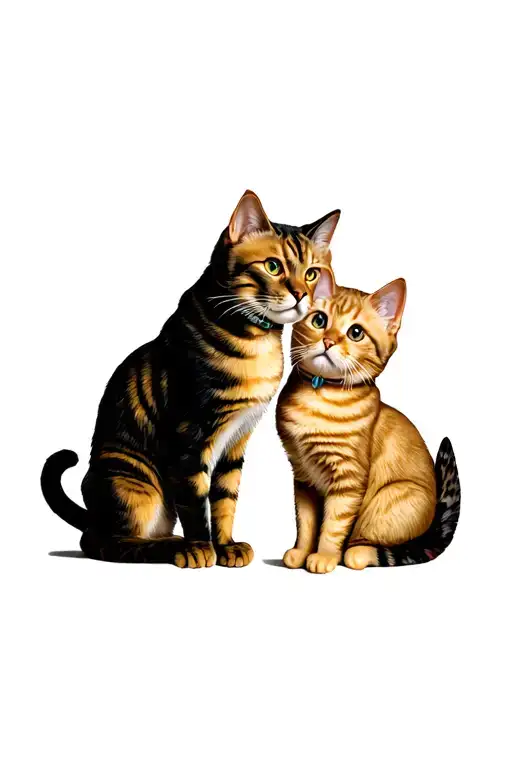 2 Gold Cats Love Archie Andy