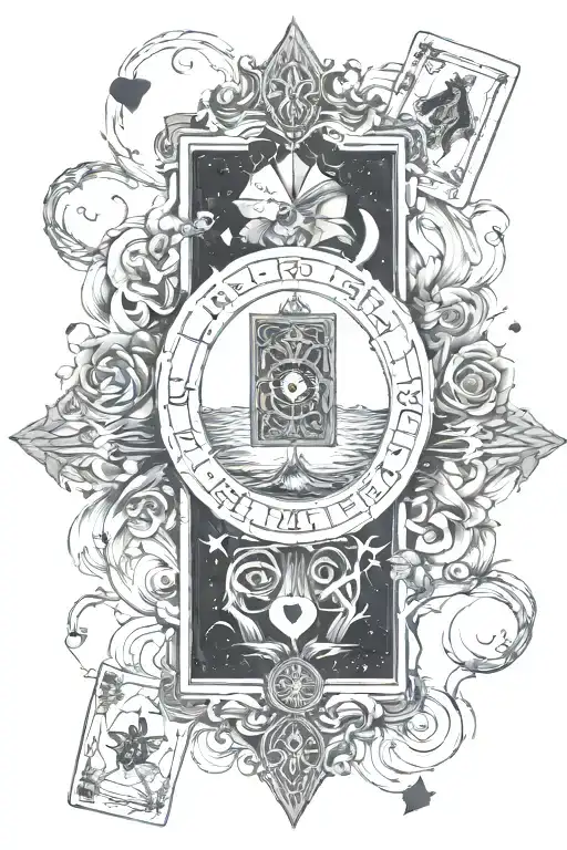 Tarot Cards Floating Fate Sad Love