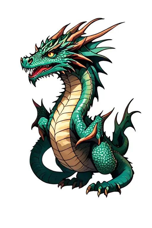 I Would Like A Dragon That Is Long With Tail
