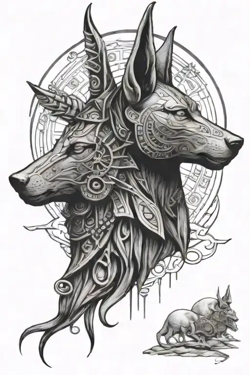 Anubis Horus Virgo Sign Moon Cycle Lunaire