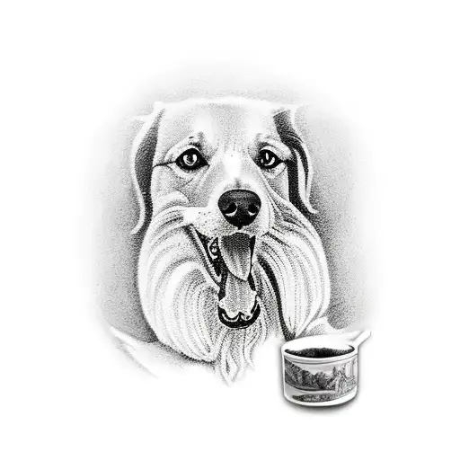 Dog That Running In Mountain