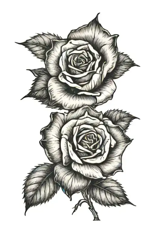 Simple Single Small Yellow Rose