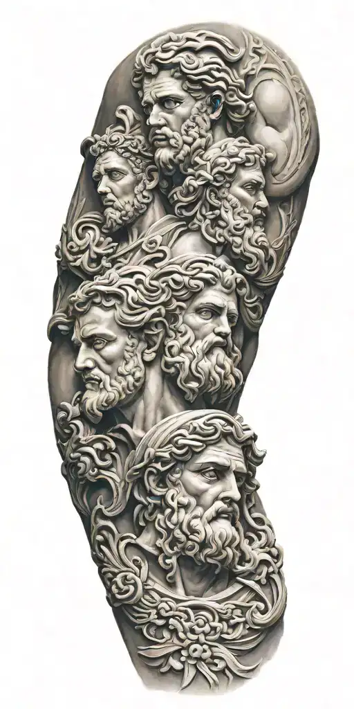 Sculpture Greek Gods Arm Sleeve