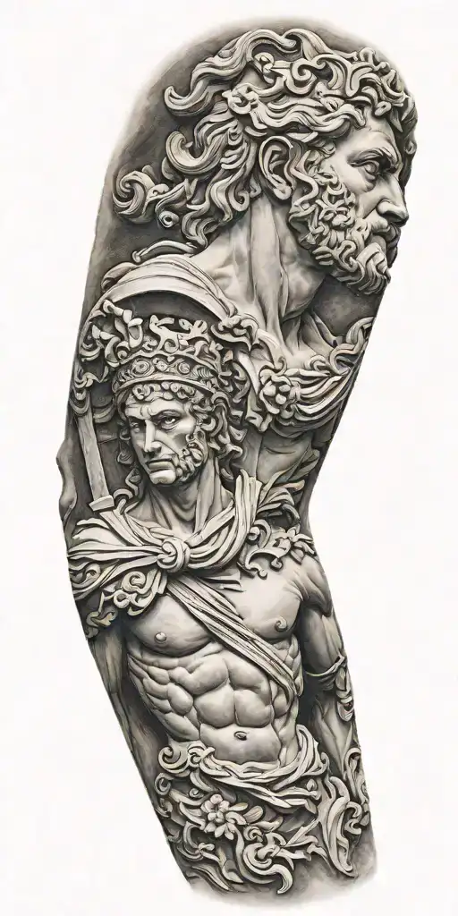 Sculpture Greek Gods Arm Sleeve
