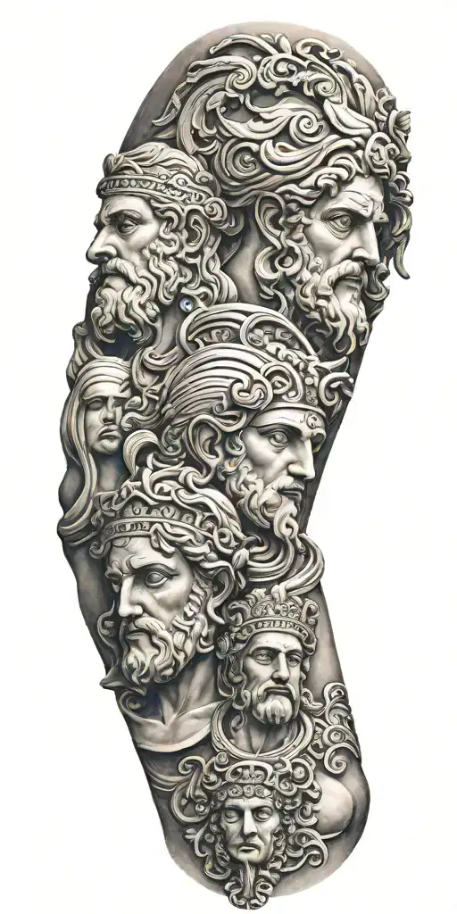Sculpture Greek Gods Arm Sleeve
