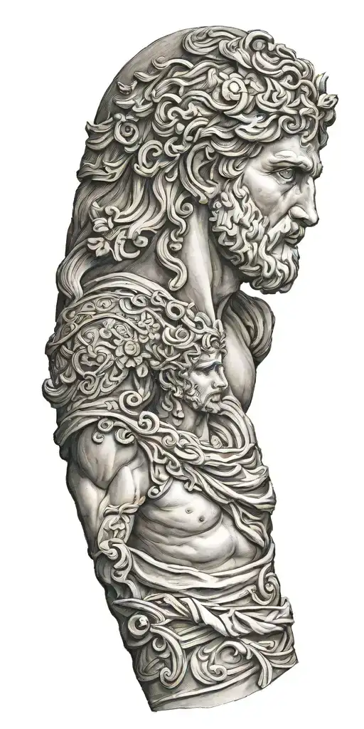 Sculpture Greek Gods Arm Sleeve