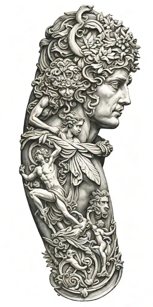 Sculpture Greek Gods Arm Sleeve
