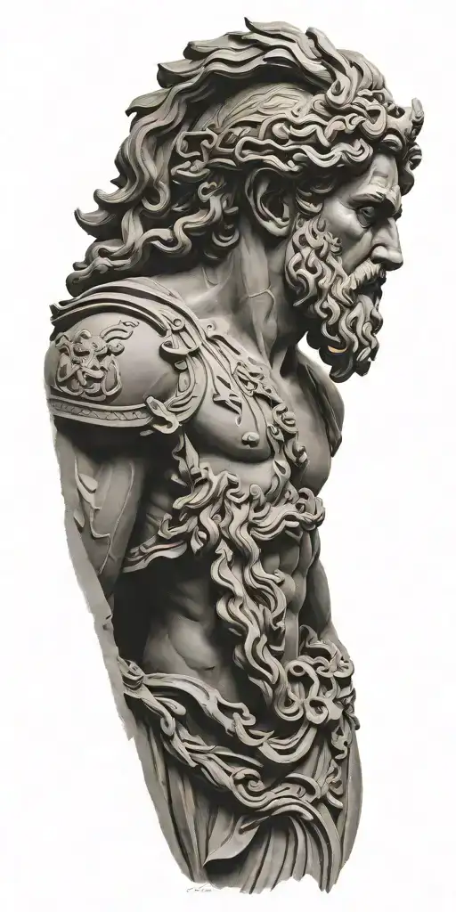 Greek Gods Sculpture Realistic