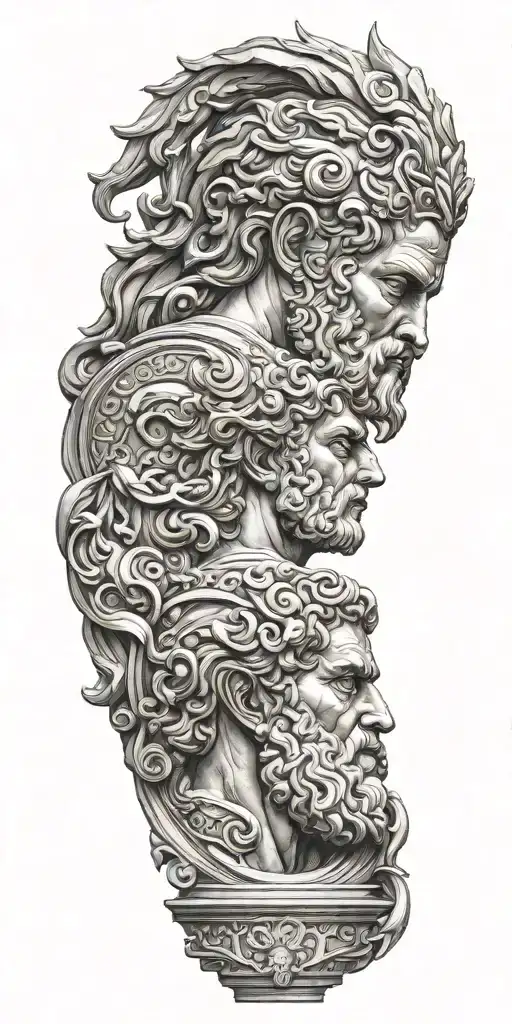 Greek Gods Realistic Sculpture