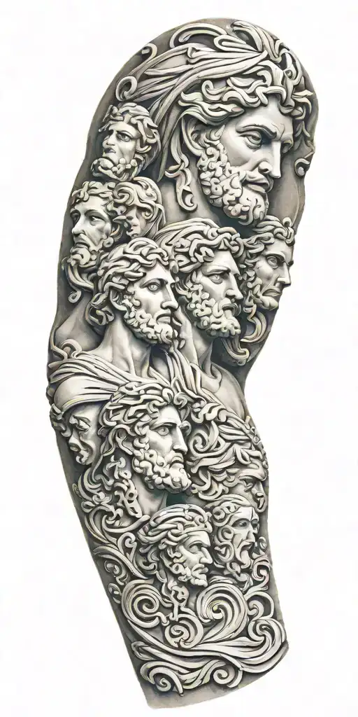 Marble Sculpture Greek Gods Sleeve