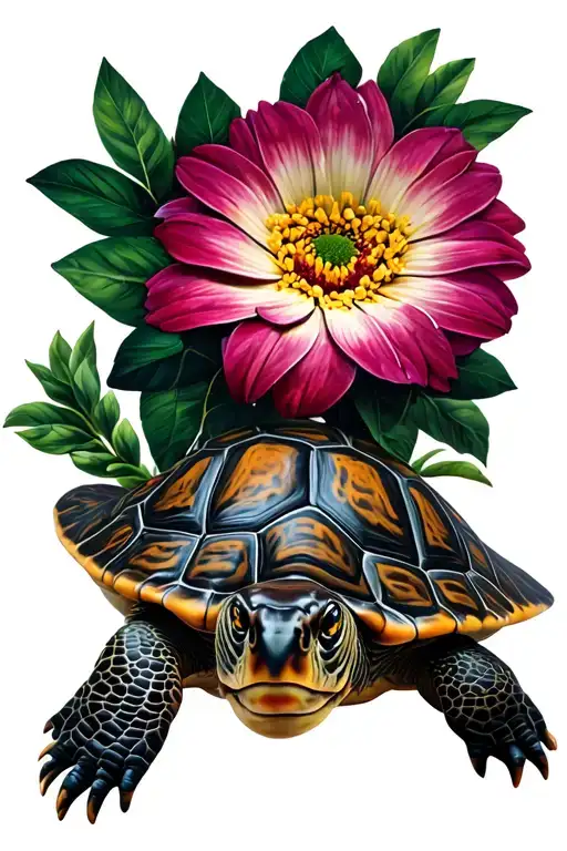 Flowers Turtle Laying