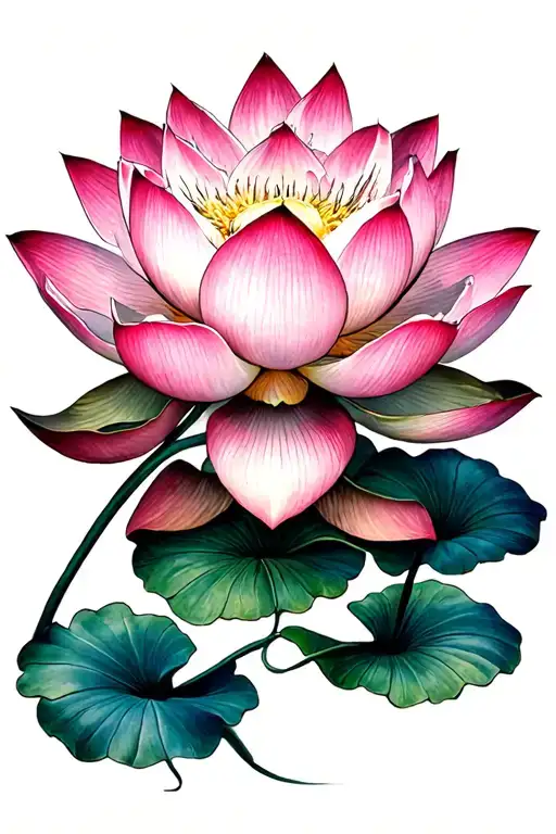 Lotus Flower Maison Japonais En Armure