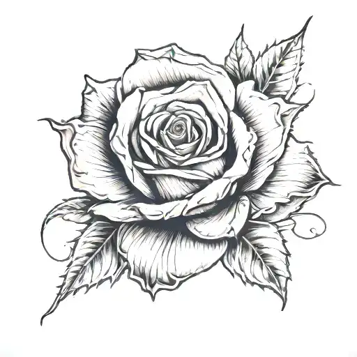 Name And Rose Wrapped