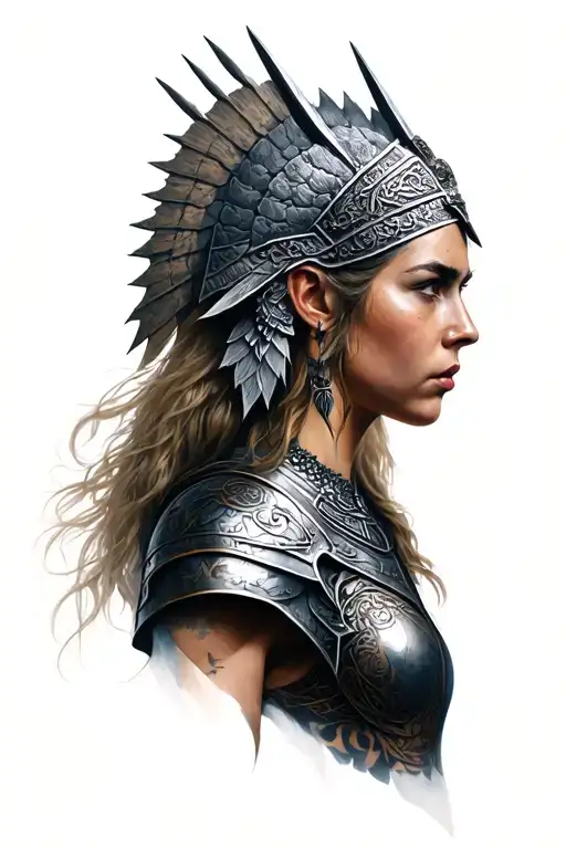 Valkyrie Takes The Warrior