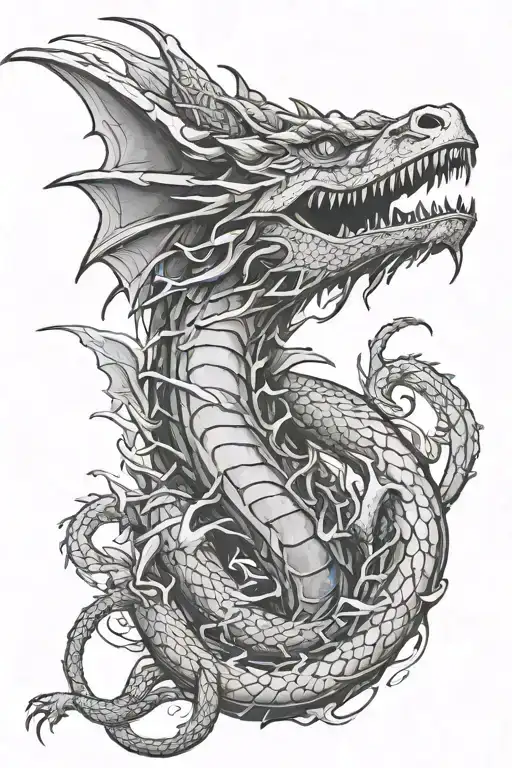 Design A Unique Dragon Tattoo Wrapped Around My Forearm