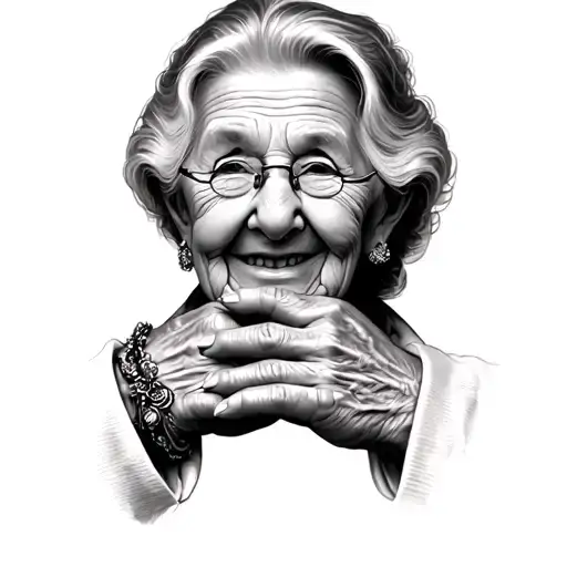 Grandma Holding Hands