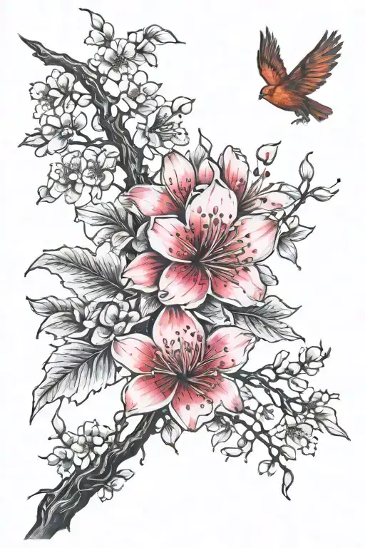 Phoenix Burn Cherry Blossom Petals