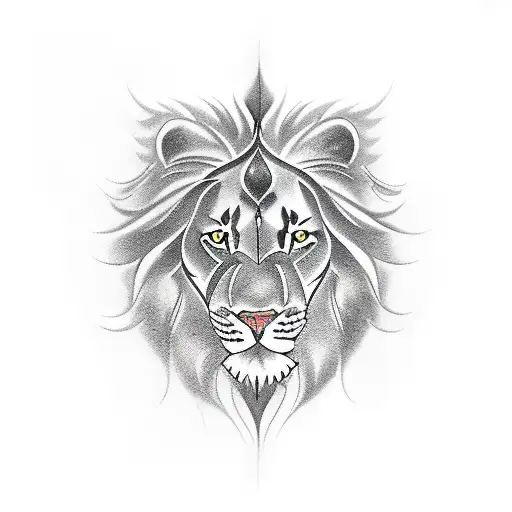 Galatasaray Contept Tattoo With Logo And Lion And Some Players Of The Club