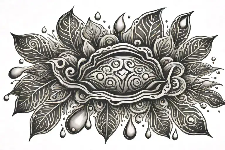 Raindrops From A Rain Cloud Maori