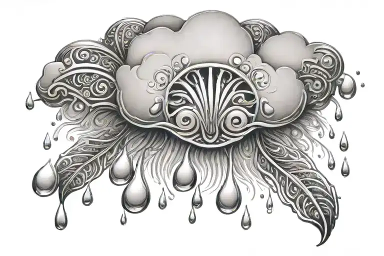 Raindrops From A Cloud Maori