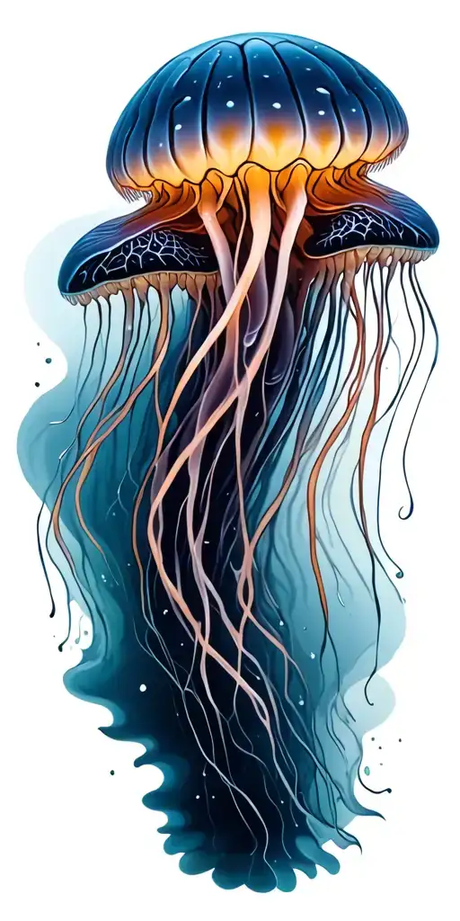 Ocean Jelly Fish Turtle Stingray