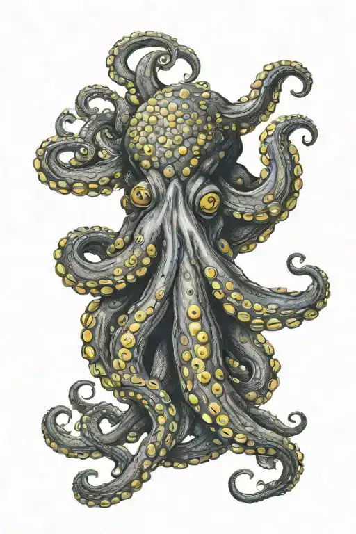 Octopus With Yellow Eyes