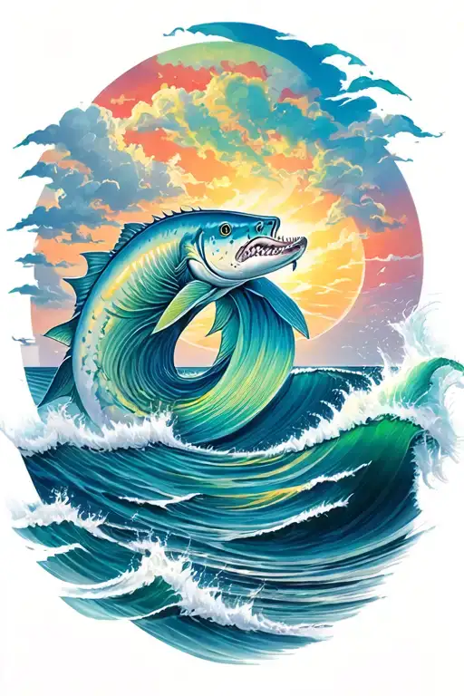 Kaken With Ocean Scene