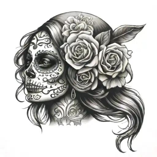 Mexican Sugar Skull Girl
