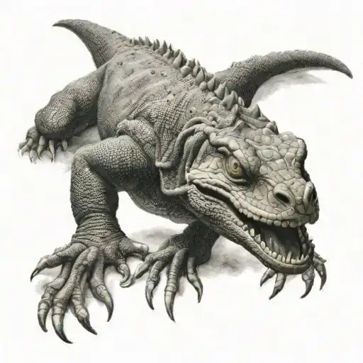 Ravenous Komodo Dragon