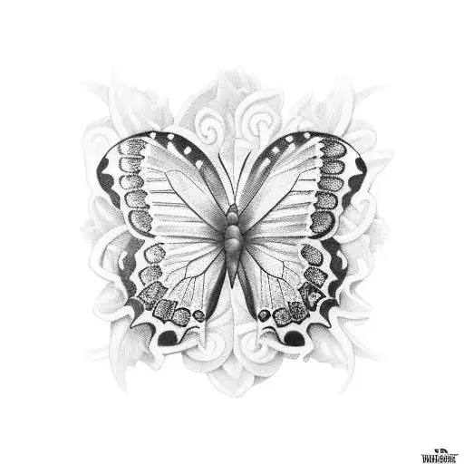 Black Women And Butterfly