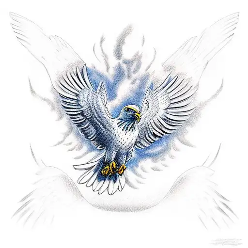 A Mora Eagle Full Body Flying