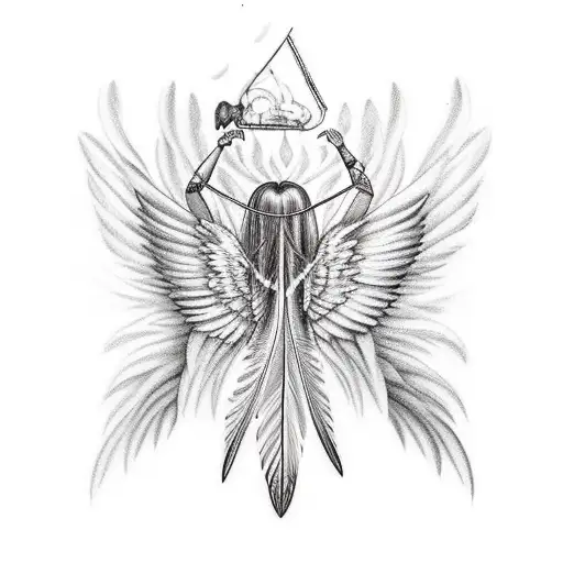 Icarus Fall With His Wings Feathers Detaching