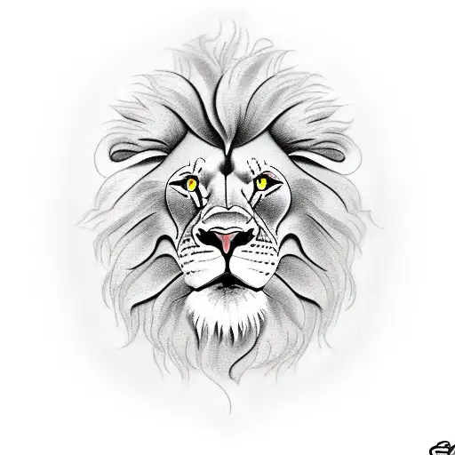 Lion Head And Mirror