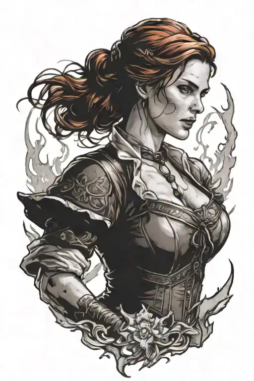 Triss Merigold With Fire