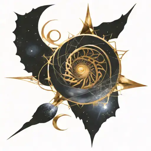 Golden Ratio Galaxy Background