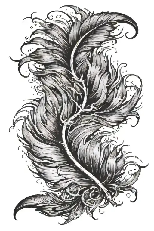 Feather That Turns Into Flames At The End